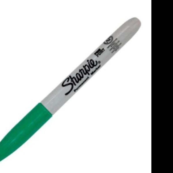 MARCADOR PERM. DELG. PLAST. SHARPIE P.F. VERDE E12C144